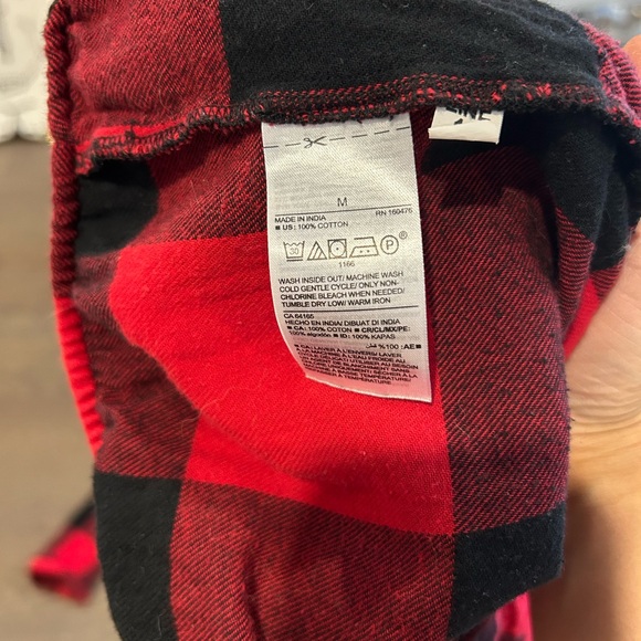 Red and Black Plaid Womens Pajamas - Picture 2 of 4